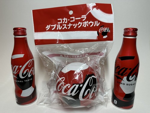 記念グッズ worldcup 2022 semifinal coca-cola cup COCA COLA 2022 FIFA WORLD CUP 2 SET BOTTLE CANS w/SOCCER