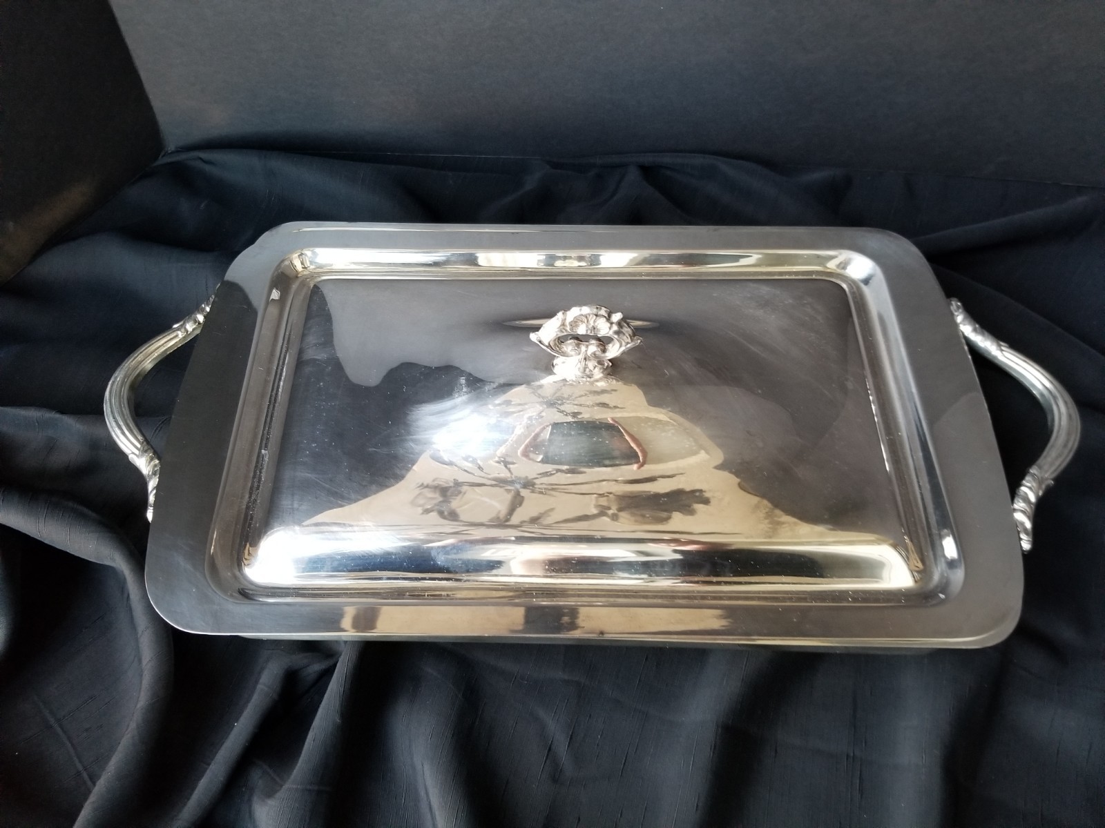 Silver Plated Entree/Chafing Dish Footed