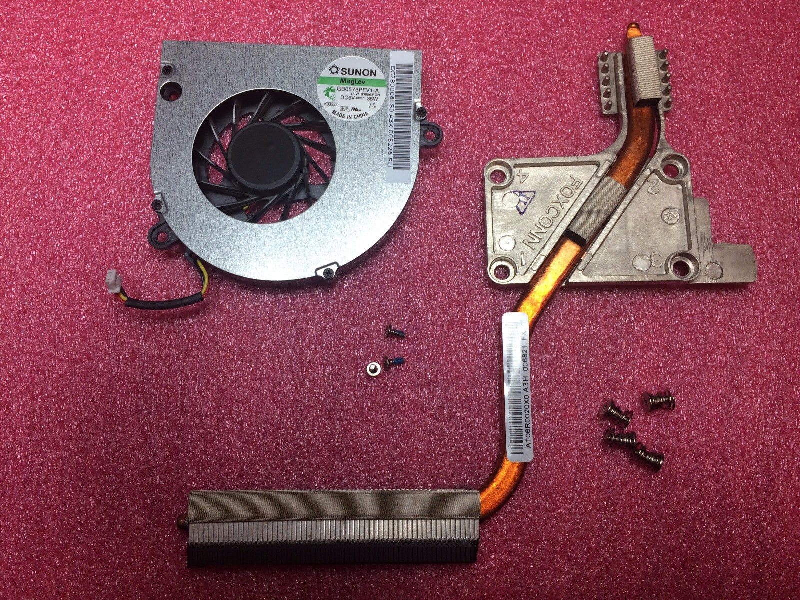 eMachines E725 E525 E430 E627 Acer Aspire 5532 5732 CPU Heatsink AT06R0020X0 Fan