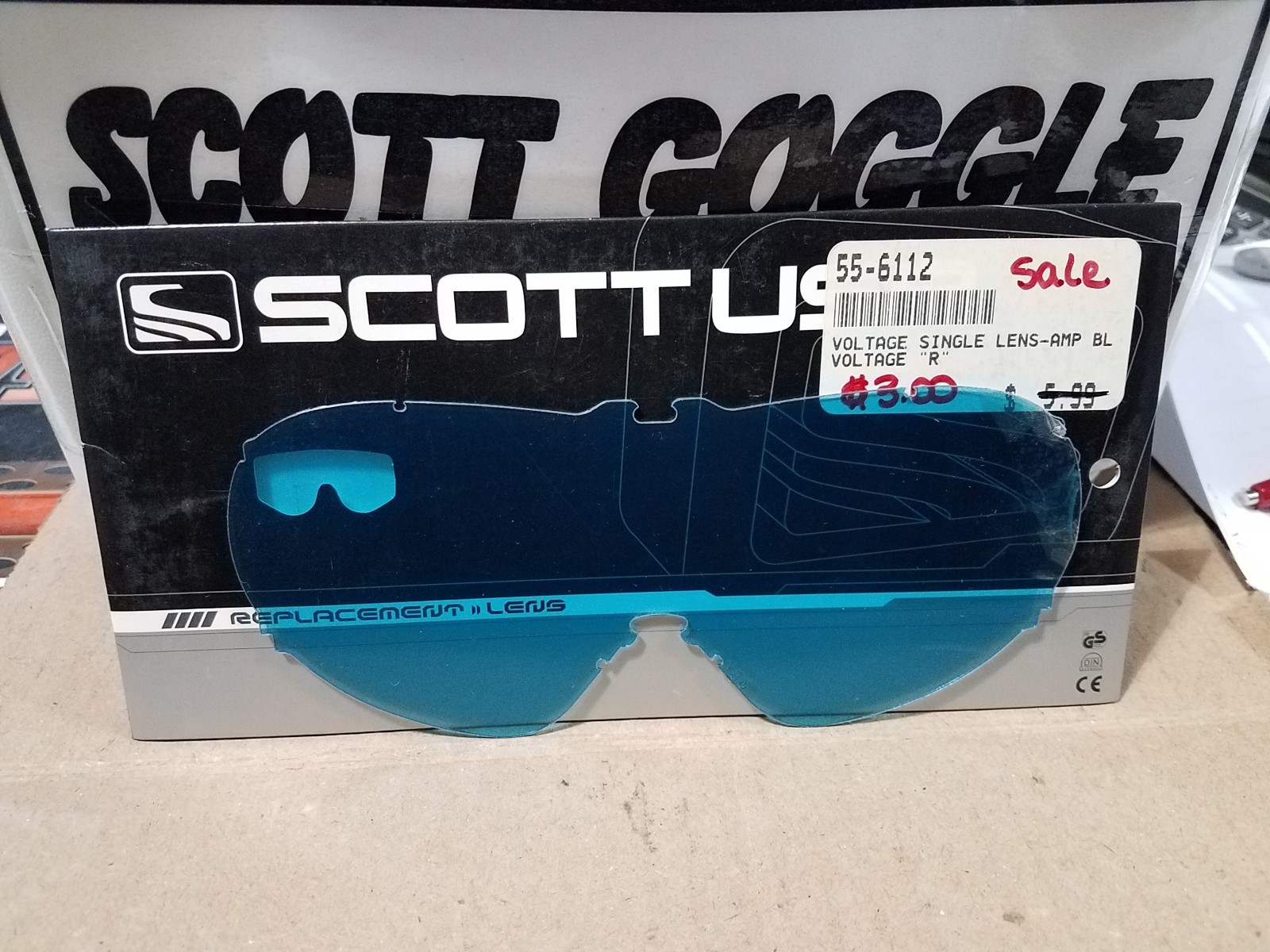 SCOTT Goggle Replacement Single Lexan Lens VOLTAGE R Series