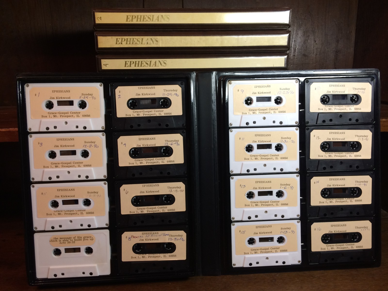 11 Cases Ephesians Biblical Cassette Tapes Lot 171ct Audiobooks
