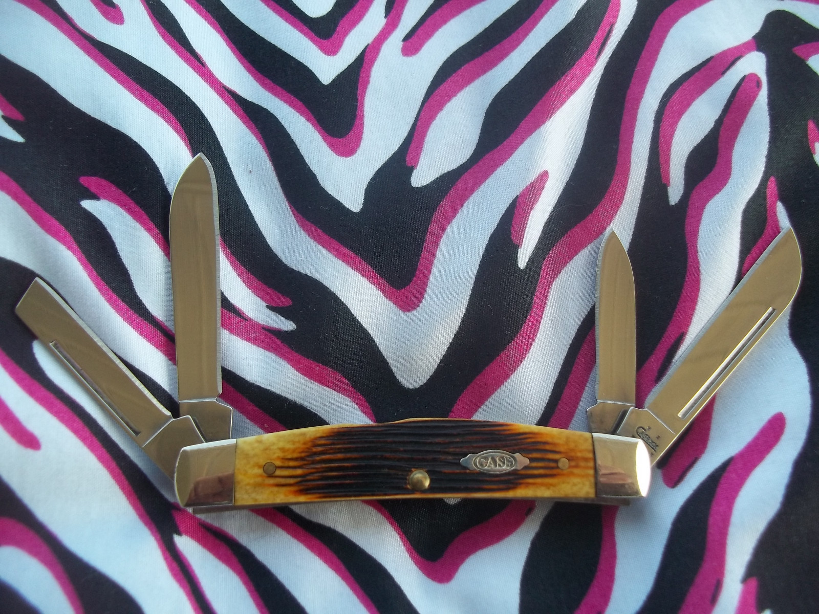 VINTAGE BONE HANDLE CASE XX FOUR BLADE POCKET KNIFE