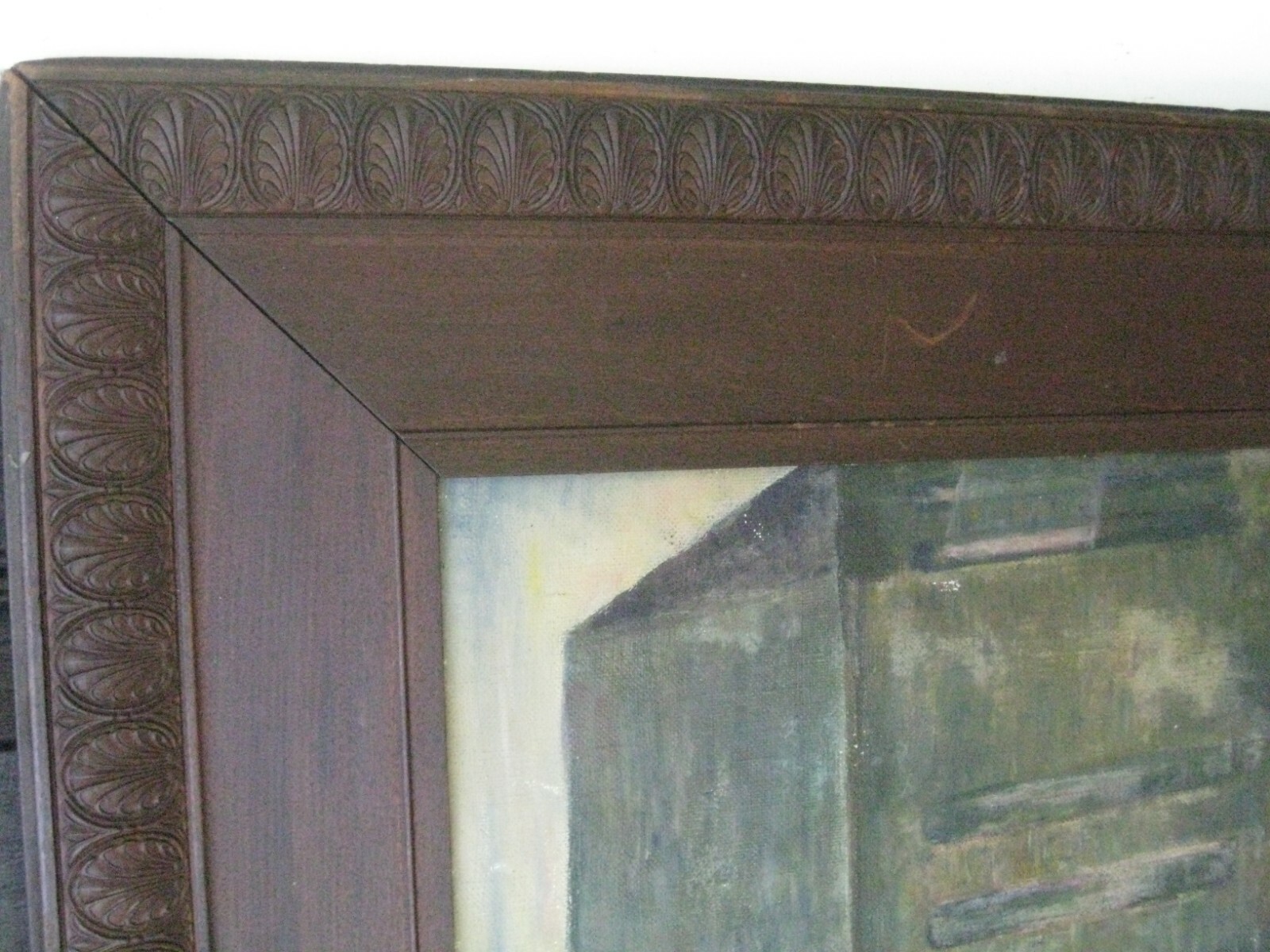 Pre-Raphaelite Knight & Castle - After Burne-Jones - Antique Painting