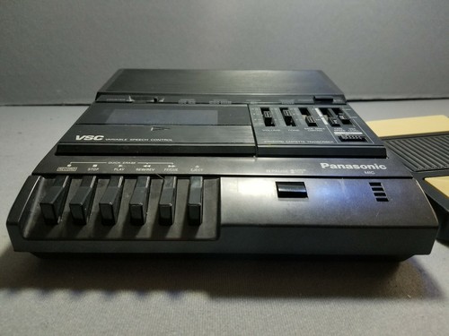 Panasonic RR-830 Standard Cassette Transcriber Recorder VSC Foot Control RP-2692