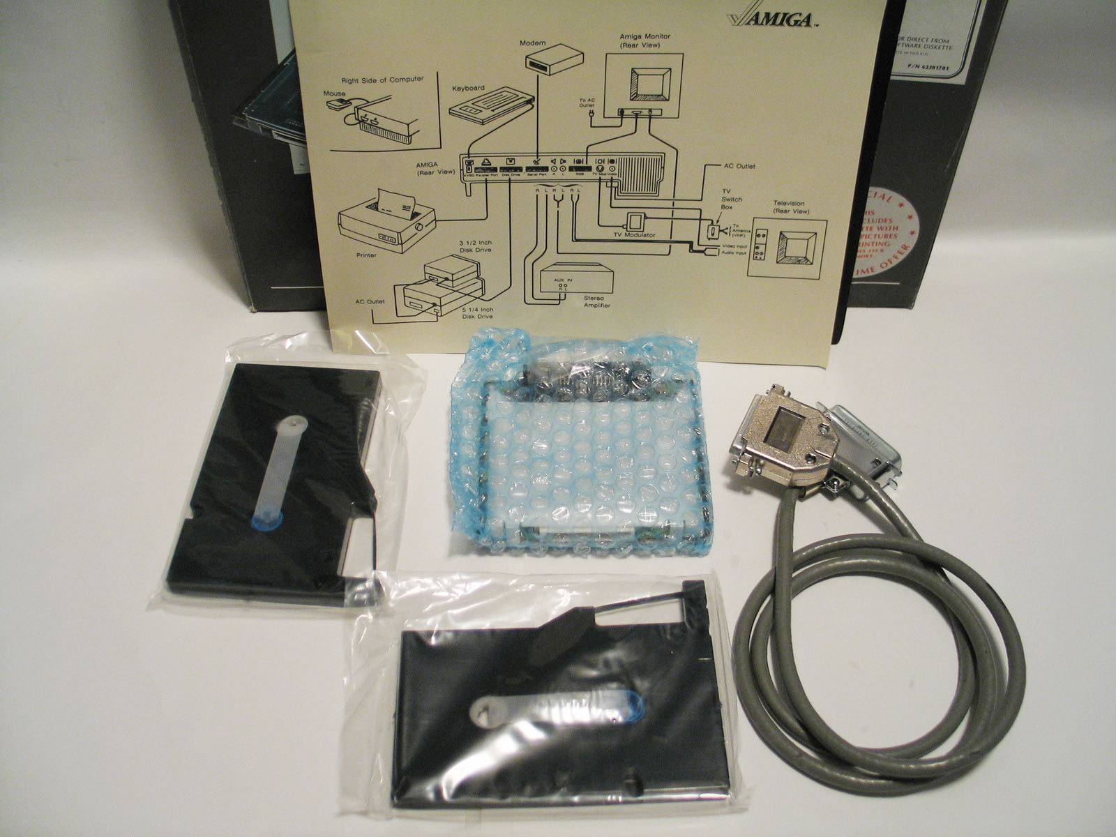 Vintage Okidata Amiga Plug N Print kit for Okimate 20 in original box rare Oki
