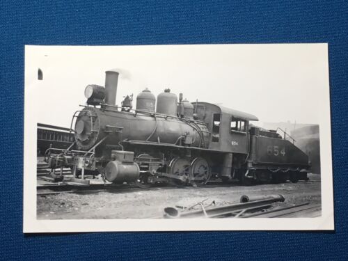 Louisville and Nashville Railroad Engine Locomotive No. 654 Antique Photo