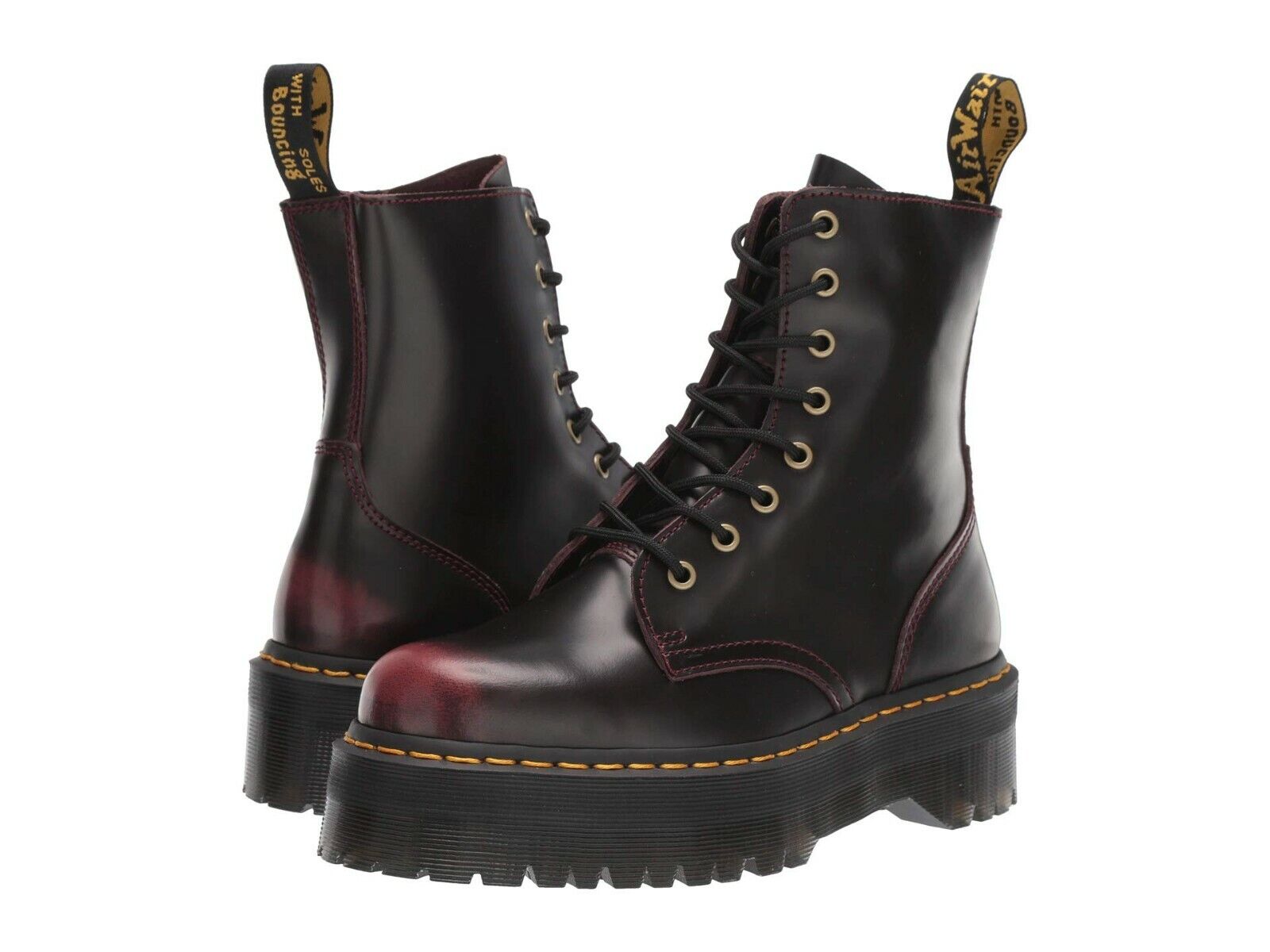 Dr. Martens Teresa Cherry Red Arcadia Leather BOOTS Size UK 7 for sale online | eBay