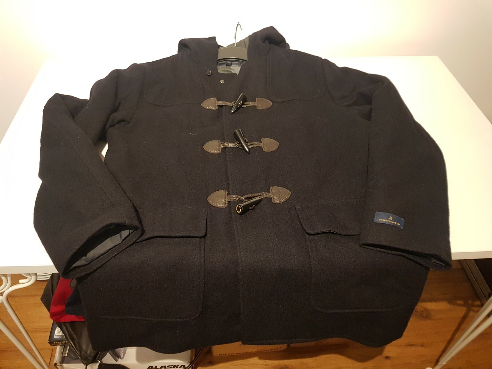 Brooks Brothers Herren Dufflecoat dunkelblau Größe M