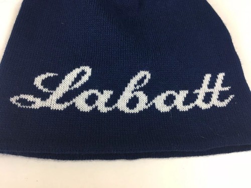 Labatt Blue USA Hockey Hat Beanie Navy Blue Acrylic One Size