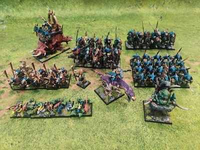 Warhammer the Old World Lizardmen Army - Painted AB004