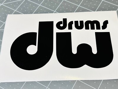DW Drum Workshop Vinyl Decal - MANY Sizes/Colors FREE Ship Buy 2 Get 1 FREE