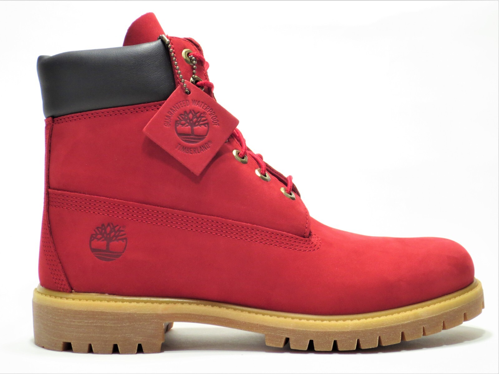 Timberland Мужские 6-дюймовые водонепроницаемые ботинки из красной кожи премиум-класса, размер 9,5, Стиль A5SSQ