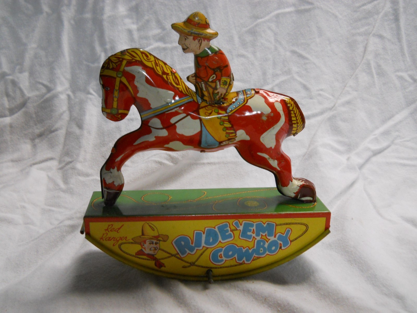 1930's Wyandotte Red Ranger Wind-up Ride 'em Cowboy Original