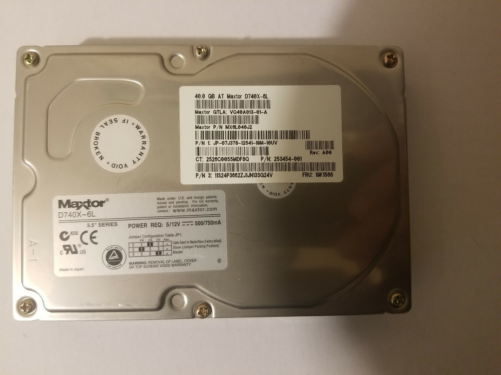 Maxtor D740X-6L 40GB 3.5