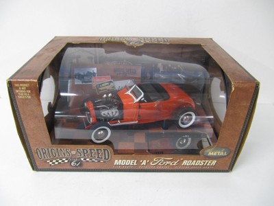 1:18 Highway 61 50163 Origins Of Speed 1929 Ford Modelo a Roadster Orange / Red