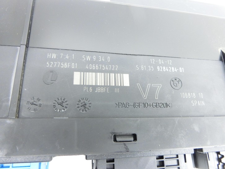 BMW F11 520d 10-13 Steuergerät PL6 JBBFE III Stromverteiler BMW F11 520d 10-13 18.05.2012 9284284-01 527756F01... Vorschau 2