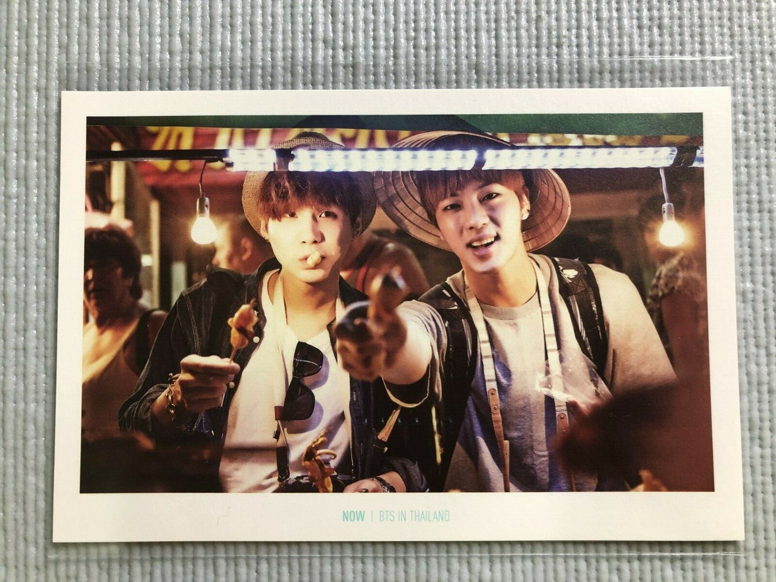 BTS NOW IN THAILAND Official Photo Card ( SUGA, JIN ) / RARE