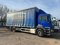 MAN/ ERF TGS 26.360 26 TONNE CURTAIN / MOFFETT MOUNTY 