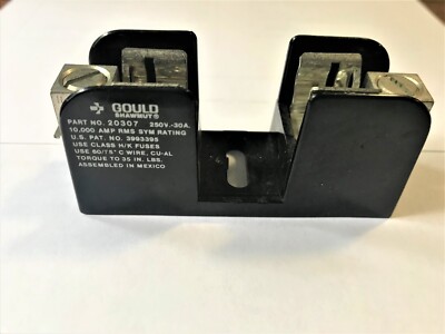 FUSE BLOCK 1 POLE 30 AMPS P 250 V GOULD PN 20307 
