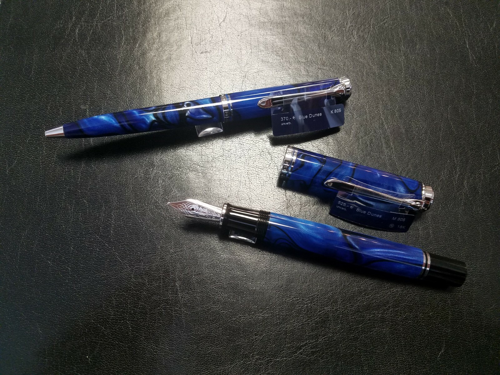 Pelikan Füllhalter Kugelschreiber Souverän M805 Blue Dunes M (medium) NEU!