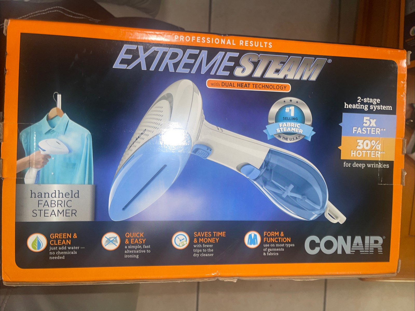 extreme steam with dual heat technology
