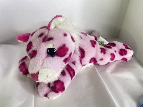 The Petting Zoo Pink Cheetah Leopard Cub Wild Cat Plush