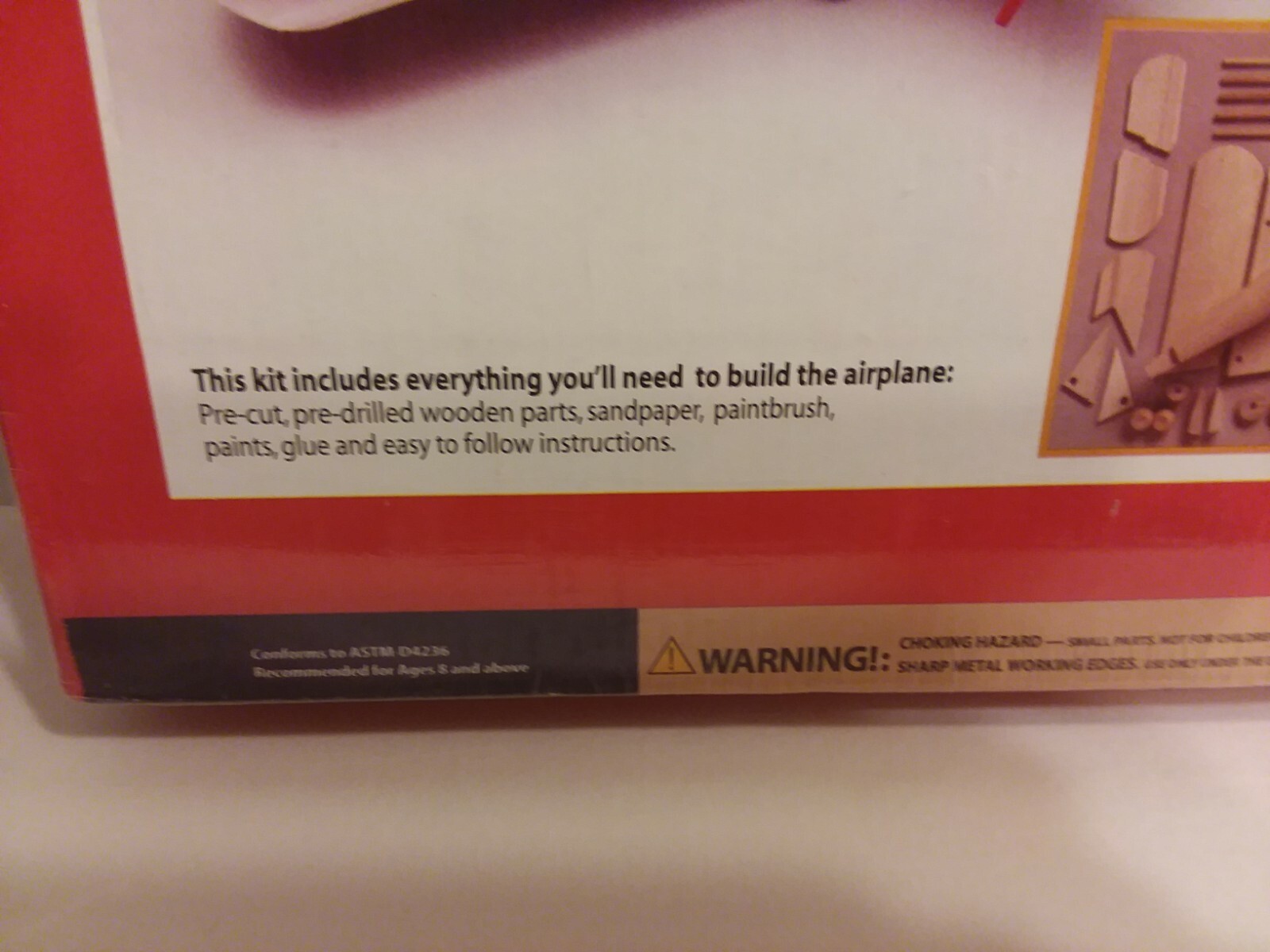 Airplane Craft Kit You Build Double Wing Plane Model TAF 137