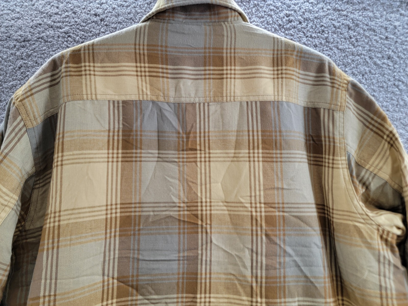 Marmot Ridgefield Plaid Fleece-Lined Flannel Shirt Jacket Men's L Light Oak L/S - Picture 12 of 17