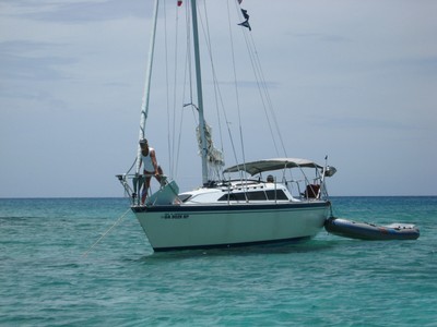 O'Day 272 Sailboat on trailer