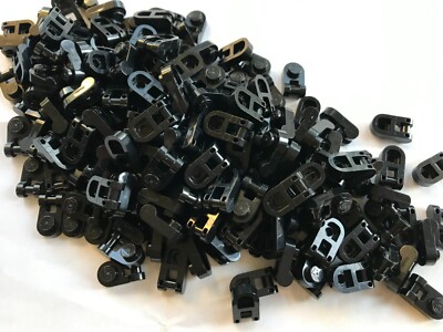 LEGO- NEW-#26047-BLACK--PLATE MODIFIED 1 X 1 W/ ROUND HANDLE-25 PIECES