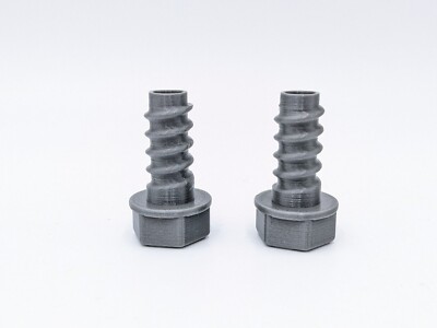 (2) [SILVER] Vtech Drill and Learn Replacement Screws