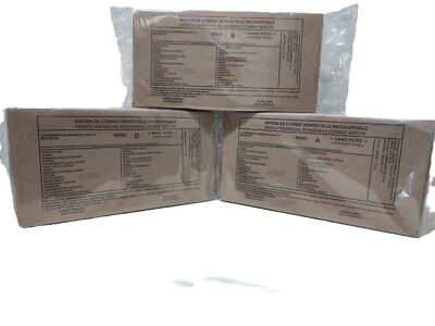 Raciones RCIR 24 HORAS de las Fuerzas Armadas Francesas MRE