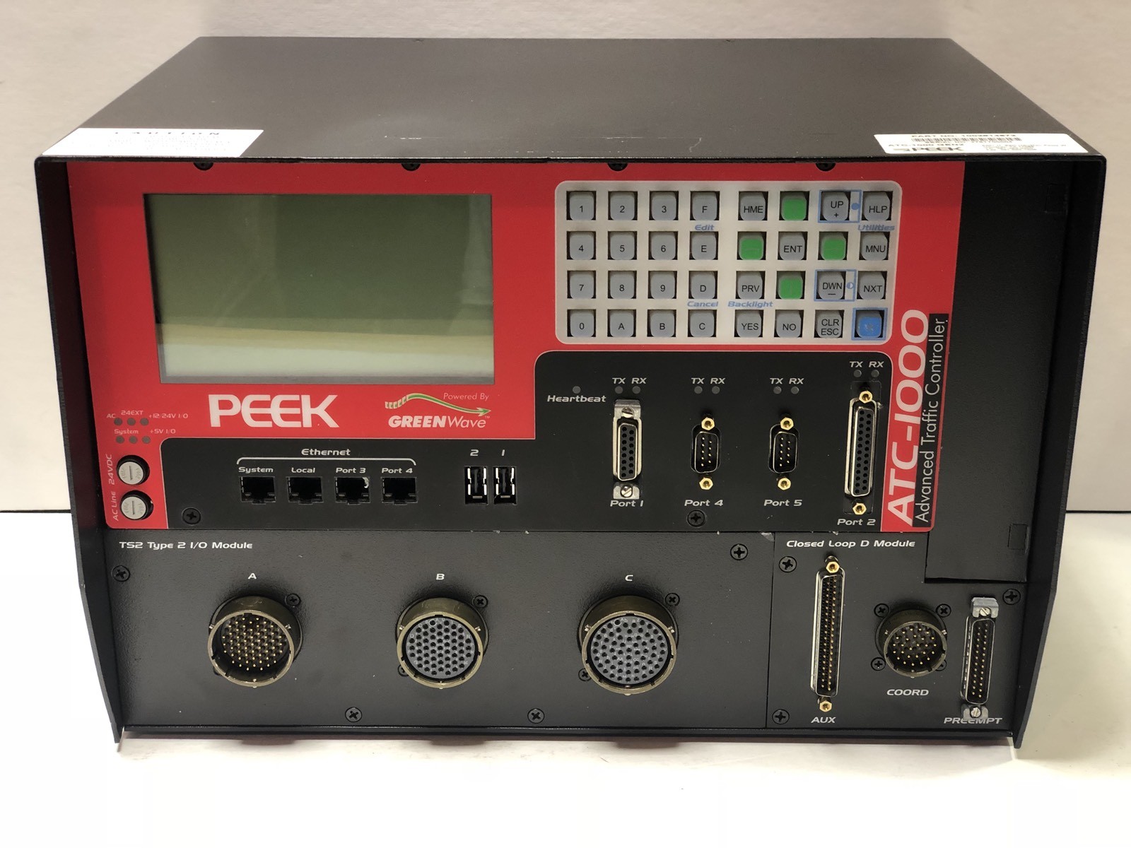 PEEK ATC-1000 ADVANCED TRAFFIC CONTROLLER NEMA TS2 TYPE-2 I PEEK ATC-1000 ADVANCED TRAFFIC CONTROLLER NEMA TS2 TYPE-2 I