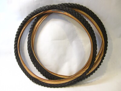 NOS Pair Tioga Farmer John Tires 26x1.95 Mountain Vintage Tomac Mongoose Yeti