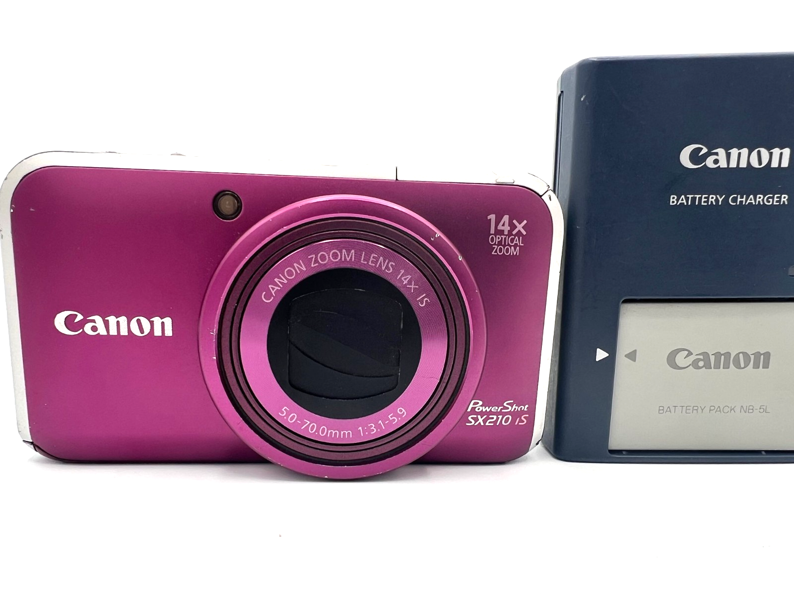 Canon PowerShot SX210 HS Purple Digital Camera From Japan