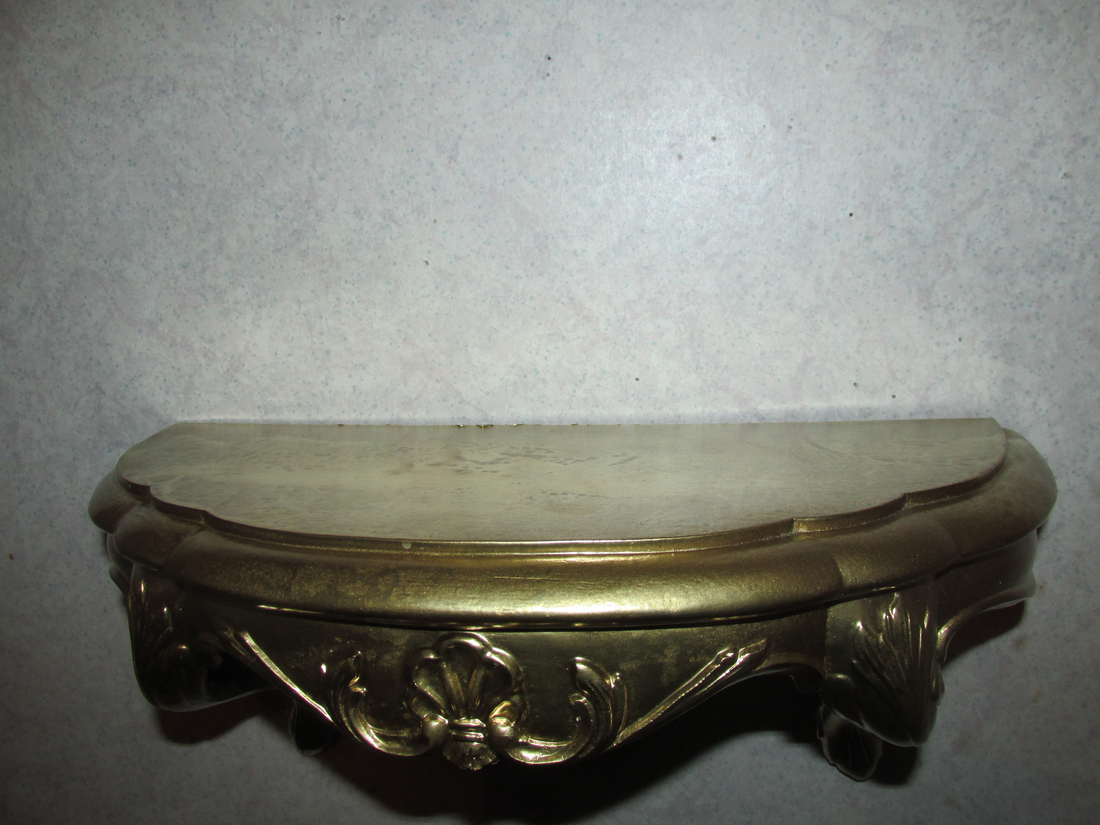 Vintage Home Interiors Shelf 1983 Hollywood Regency Burwood #2625 Gold