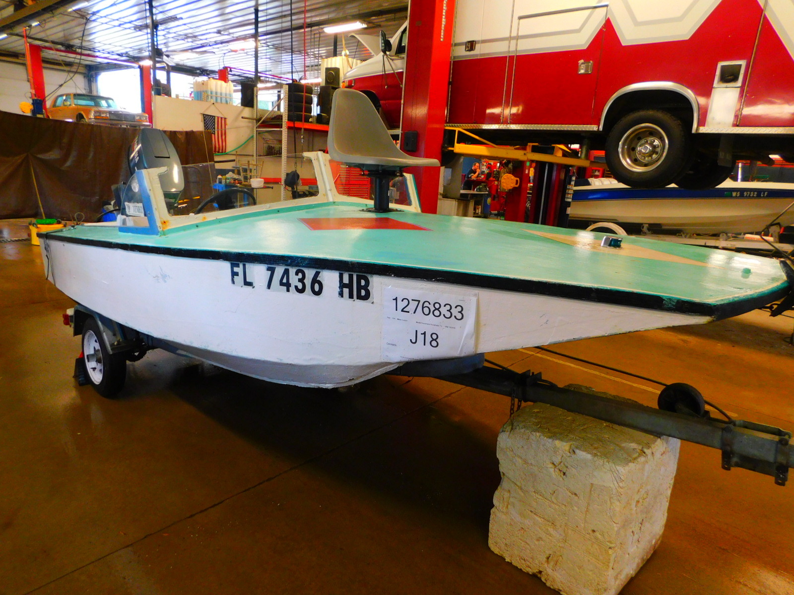 14' Homemade Wood Runabout 55HP Yamaha Outboard Supreme Trailer T1276833