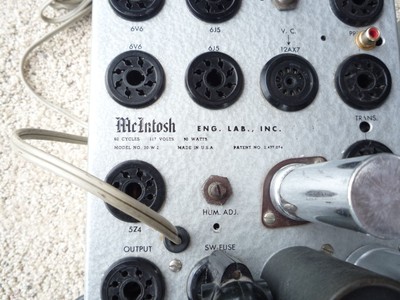 Mcintosh 20W2 Tube Mono Amplifier Pair Tested And Restored 6v6