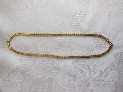 FINE VINTAGE MILOR ITALY STERLING SILVER 'V' NECKLACE  GOLD OVERLAY ~Beautiful~