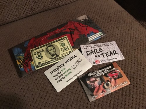 Batman Vs Superman Mighty Wallet Loot Crate Exclusive Tyvek Recycled Design