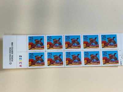 US Stamps-SC# 2283C - MNH - Booklet -  2 Panes - Red Omitted - SCV - $80.00