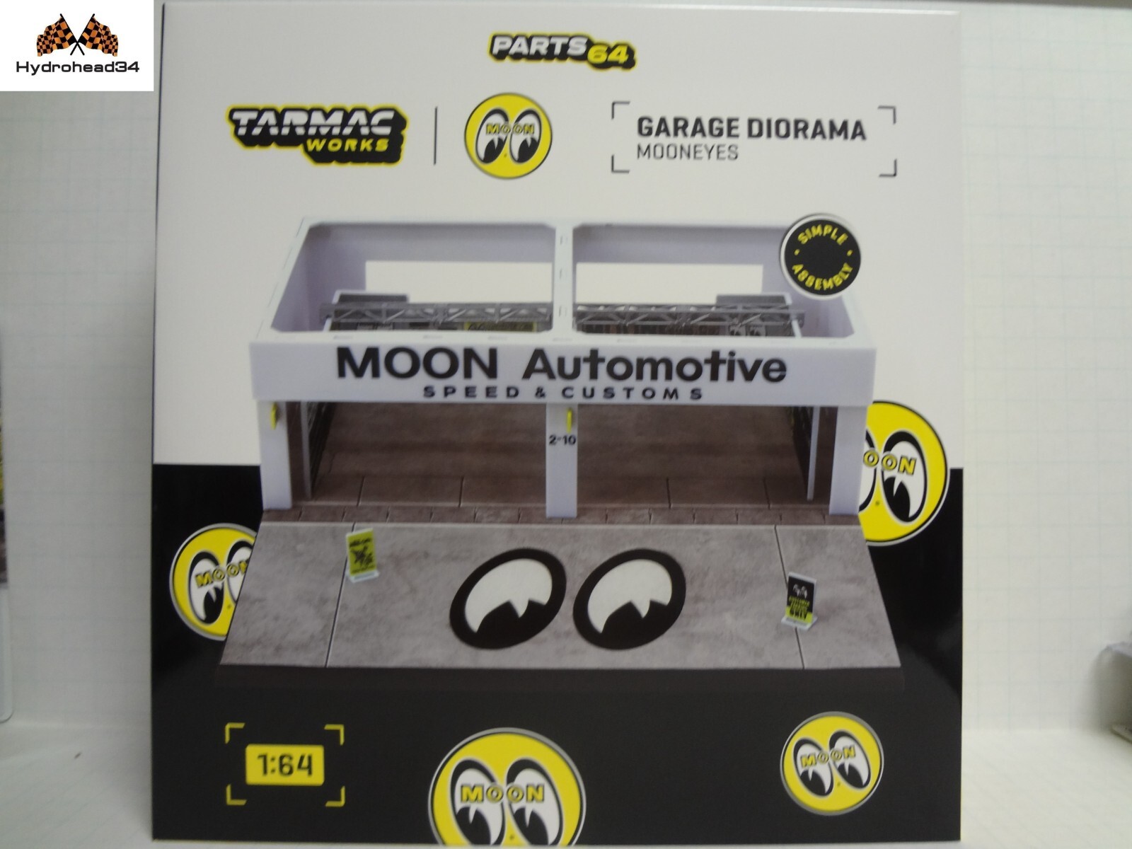 Tarmac Works 1/64 Accessories Pit Garage Diorama - MOONEYES