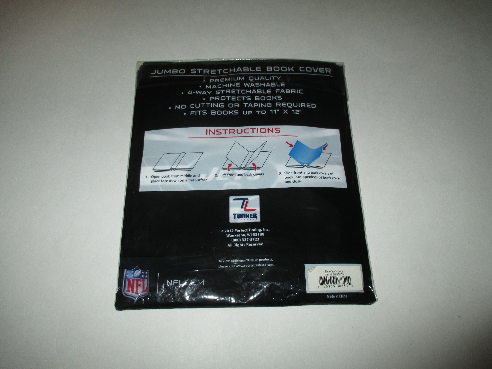 New  NFL New York Jets stretchable book cover