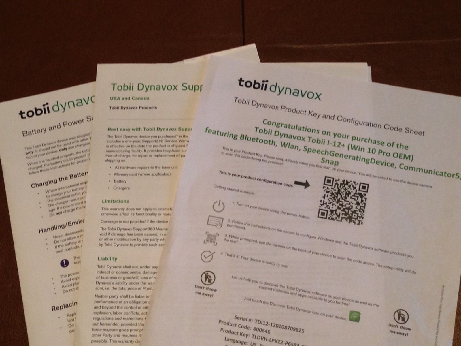 Tobii Dynavox 1-12+ Portable Speech Device with Eye Gaze