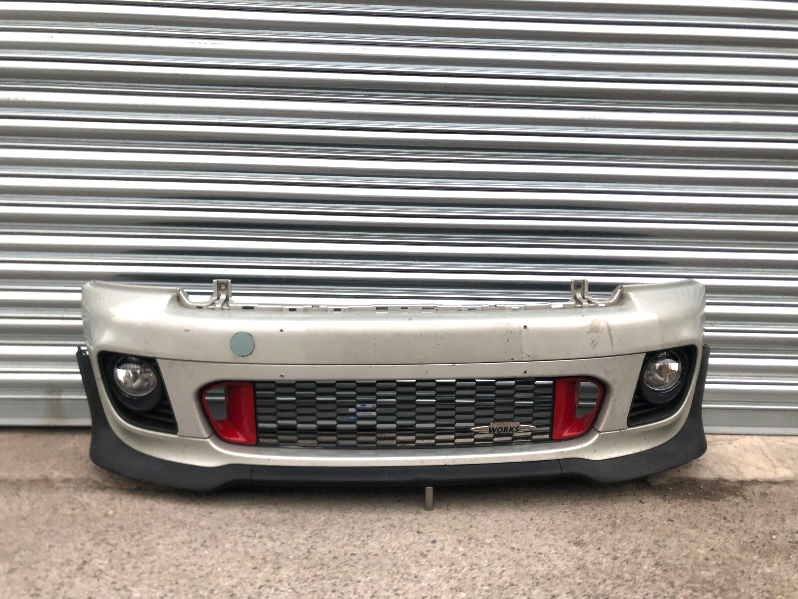 MINI COOPER JCW R56 R57 R55 FRONT BUMPER AERO 06-13 WHITE SILVER