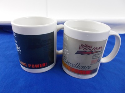 Wesco the extra effort people set of coffee cup mug heat change sticker tea