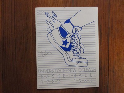 1982 Univ of New Orleans Mens Basketball Program(18 Sign/DON SMITH/OSCAR TAYLOR)