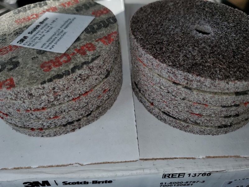 10 3m Scotch Brite 3 X 1 4 X 3 8 Exl Unitized Deburring Wheel 8a Coarse Ebay