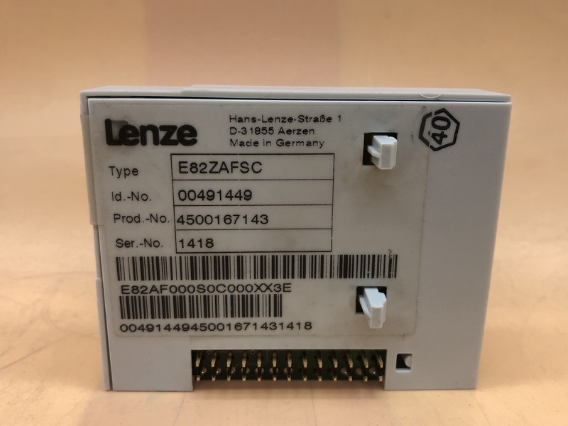 Lenze E82zafsc Standard Function Module
