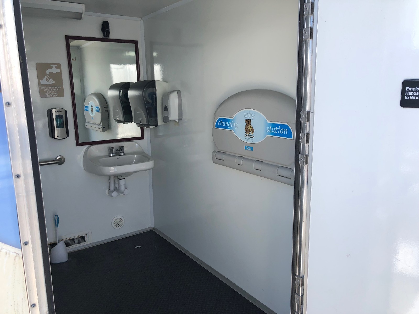 Black Tie Silver Series Mobile Restroom Trailer w/Handicap Ramp Access